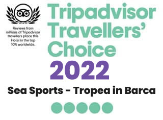 Travellers' Choice alla Sea Sports Tropea